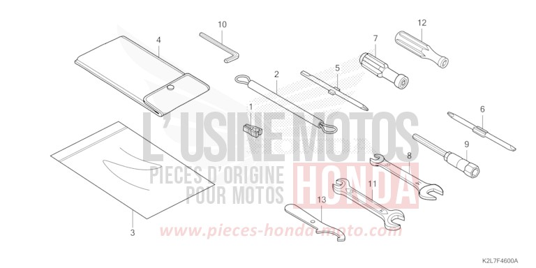 TOOL for ADV 350 PEARL FALCON GRAY (NHC61) from 2024